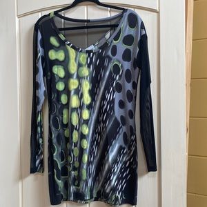 Lynn Ritchie Silver print mini dress